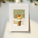 Christmas Robin Advent Calendar | Traditional Winter Scene with 24 Festive Doors Advent Calendar - Tophatter Daily Deals