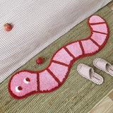 Cheeky Pink Worm Rug 0 - Tophatter Daily Deals