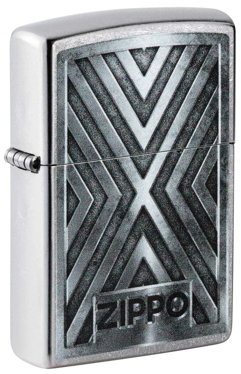 Zippo Lighter: Zippo Logo - Street Chrome 49963 - Tophatter Daily Deals