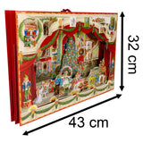 3D Ballet Christmas Advent Calendar - Glittered Pop-Up Theatre with 24 Doors - 43x32cm Advent Calendar - Tophatter Daily Deals
