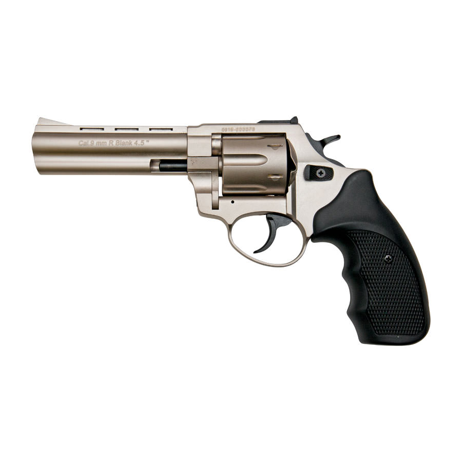 Stalker R1 4.5" Barrel Revolver Satin Finish - 9mm Zoraki Blank Firing Gun - Tophatter's Guns'N'Weapons Store Collectible Weapons - Tophatter Daily Deals