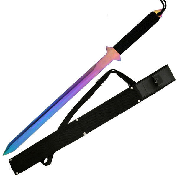 Double Edged Ninja Rainbow Blade Sword - Tophatter's Army Products & Self Defense Collectible Weapons - Tophatter Daily Deals