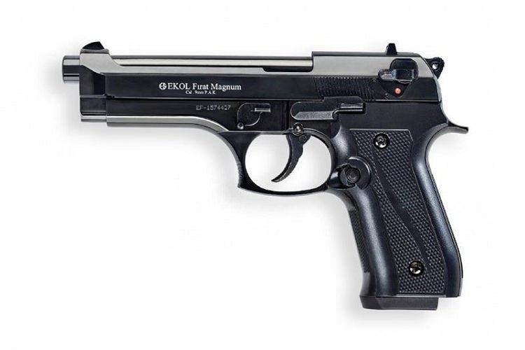Firat Magnum V92F Front Fire Blank Flare Gun Black Finish - Tophatter's Inc. Weapons Store Online Collectible Weapons - Tophatter Daily Deals