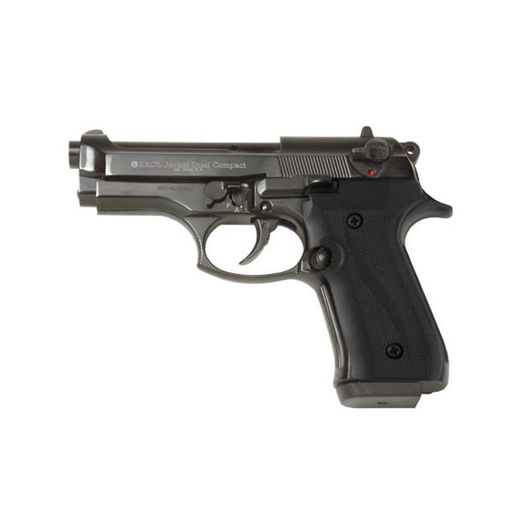 Jackal Compact Black Finish - Full Auto Front Fire Blank Flare Gun - TOPHATTER'S ARMORY DEALS Collectible Weapons - Tophatter Daily Deals