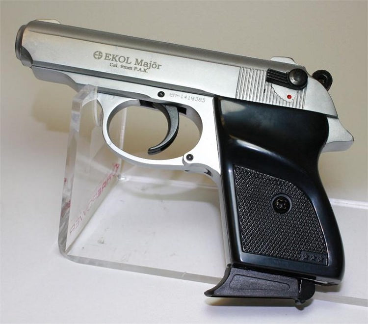 MVP Front Fire Blank Flare Gun - Nickel Finish - Tophatter's Guns'N'Weapons Store Collectible Weapons - Tophatter Daily Deals