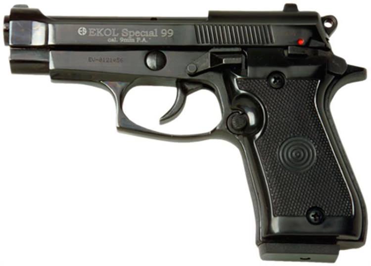 Special 99 V85 Front Fire Blank Flare Gun Black Finish - Tophatter's Guns'N'Weapons Store Collectible Weapons - Tophatter Daily Deals