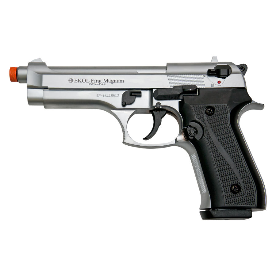 V92F Nickel Finish - Front Firing Blank Gun - Tophatter's Guns'N'Weapons Store Collectible Weapons - Tophatter Daily Deals