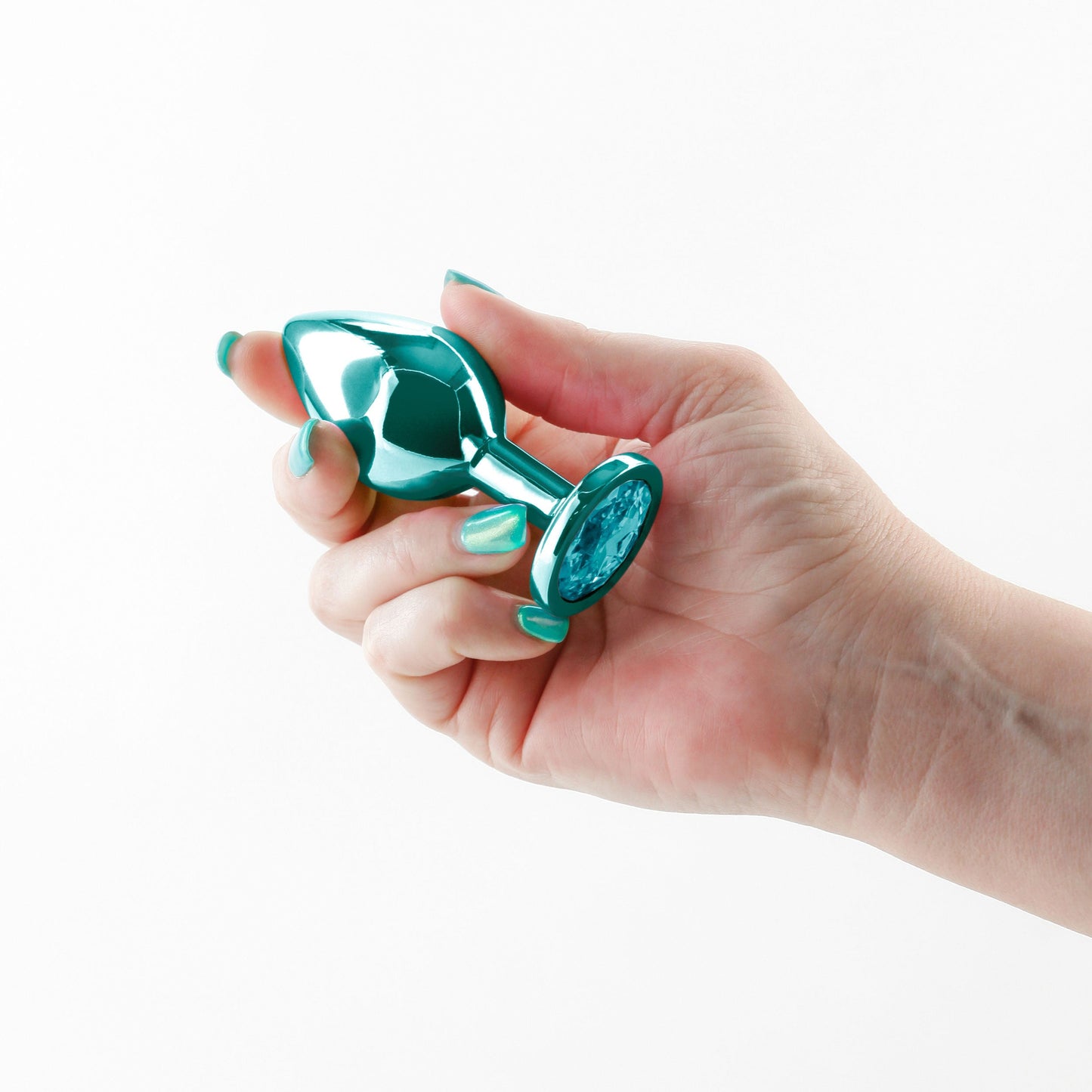 Rear Assets Medium (Teal) 8.2 cm Metal Butt Plug > Anal Range > Jewel Butt Plugs - Tophatter Daily Deals