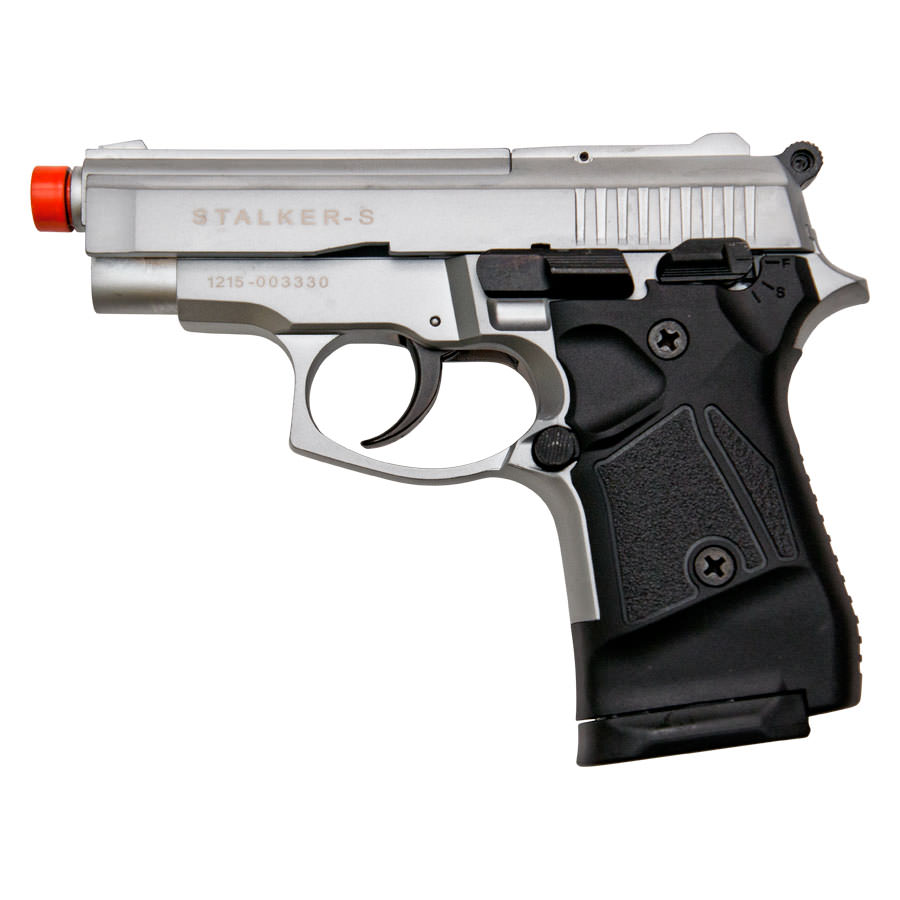 Stalker 914 Silver Finish - 9mm Blank Firing Replica Zoraki Gun - Tophatter's Guns'N'Weapons Store - FREE SHIPPING Collectible Weapons - Tophatter Daily Deals