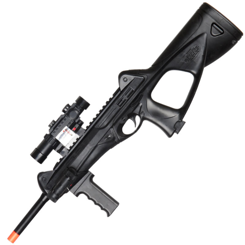 M182 Spring Rifle With Laser FlashLight and Faux Scope FPS 250 - TOPHATTER'S ARMORY DEALS Collectible Weapons - Tophatter Daily Deals
