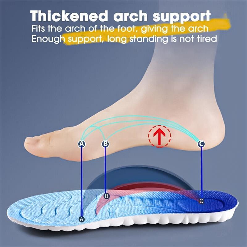 Best Comfort Insoles - 4D Cloud Technology Sports Insoles for Shoes Breathable Shock Absorption Cushion Sports & Outdoor - Tophatter Daily Deals