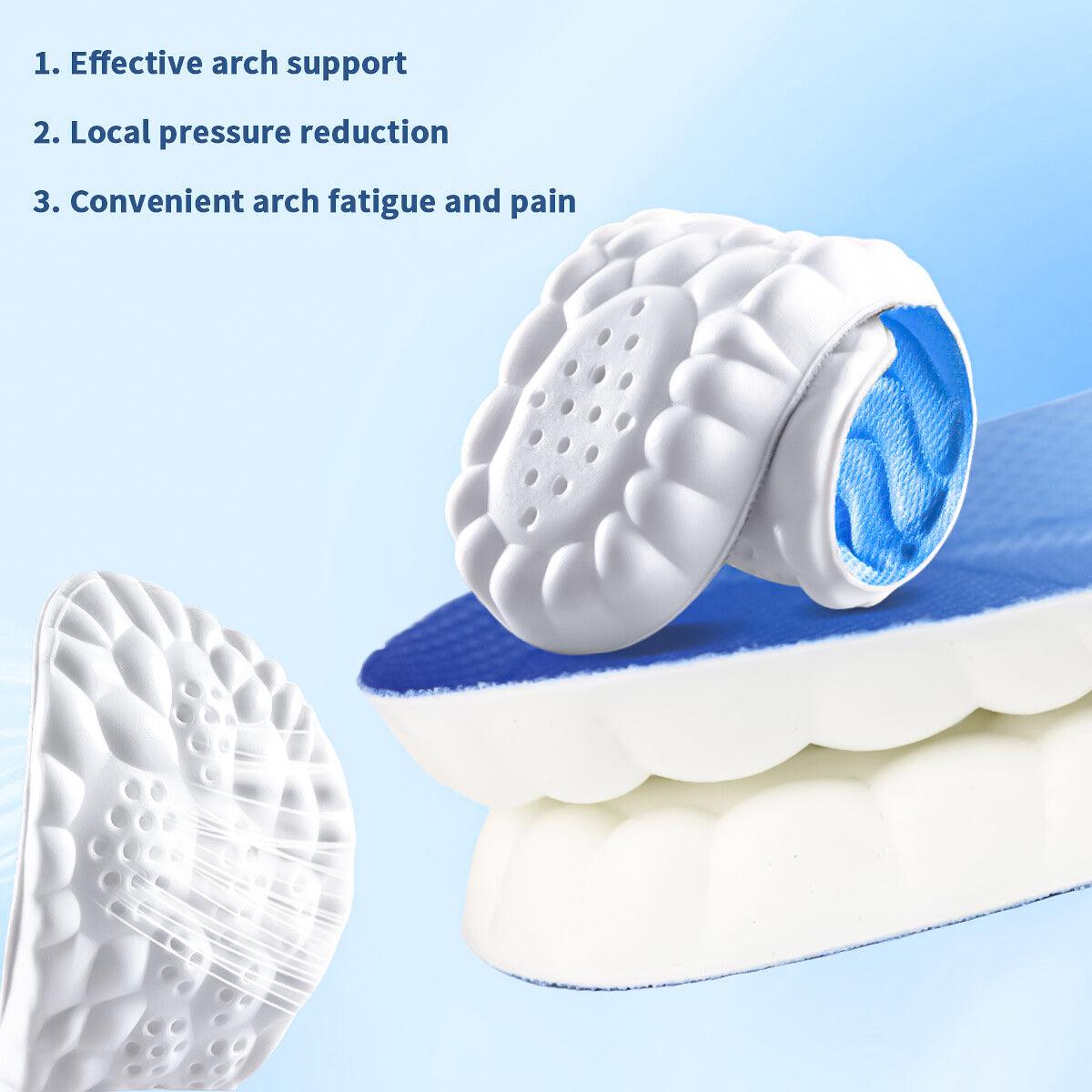 Best Comfort Insoles - 4D Cloud Technology Sports Insoles for Shoes Breathable Shock Absorption Cushion Sports & Outdoor - Tophatter Daily Deals