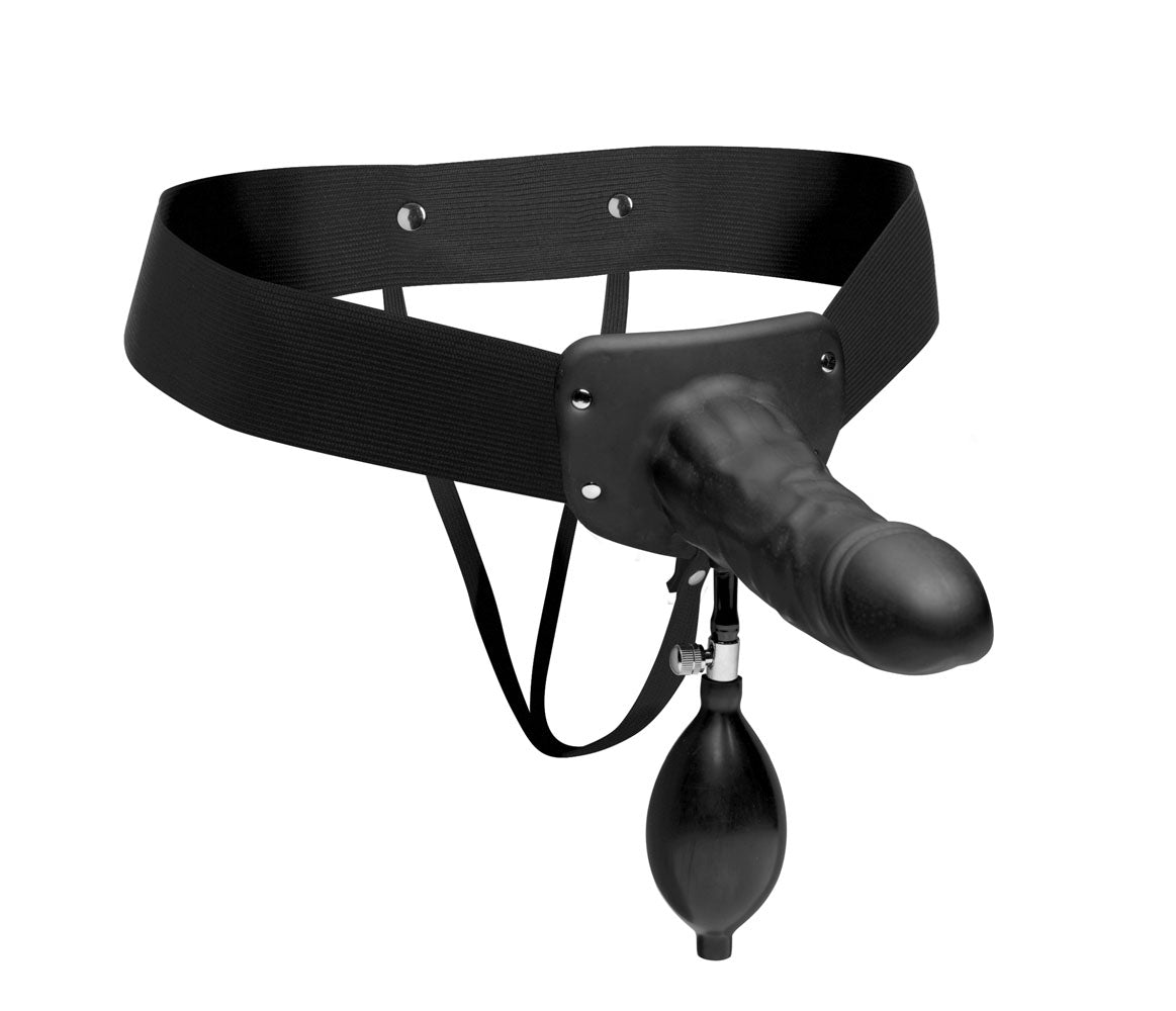 Master Series Pumper Inflatable Hollow Strap-On – Body Safe Silicone Strap-On > Dildos > Strap On Dildos - Tophatter Daily Deals