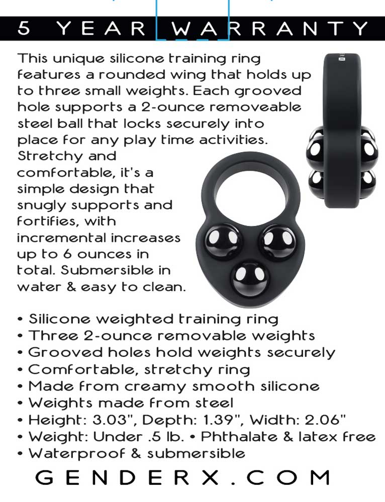 Gender X Workout Ring Weighted Cock Ring > Cock Ring > Single - Tophatter Daily Deals