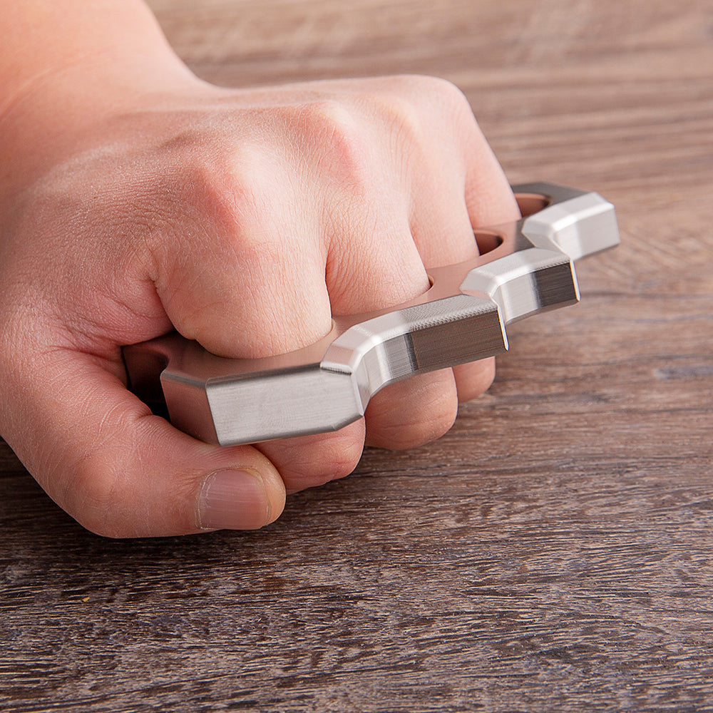 2025 New 4 Finger Knuckle Brass Knuckles - Tophatter Daily Deals