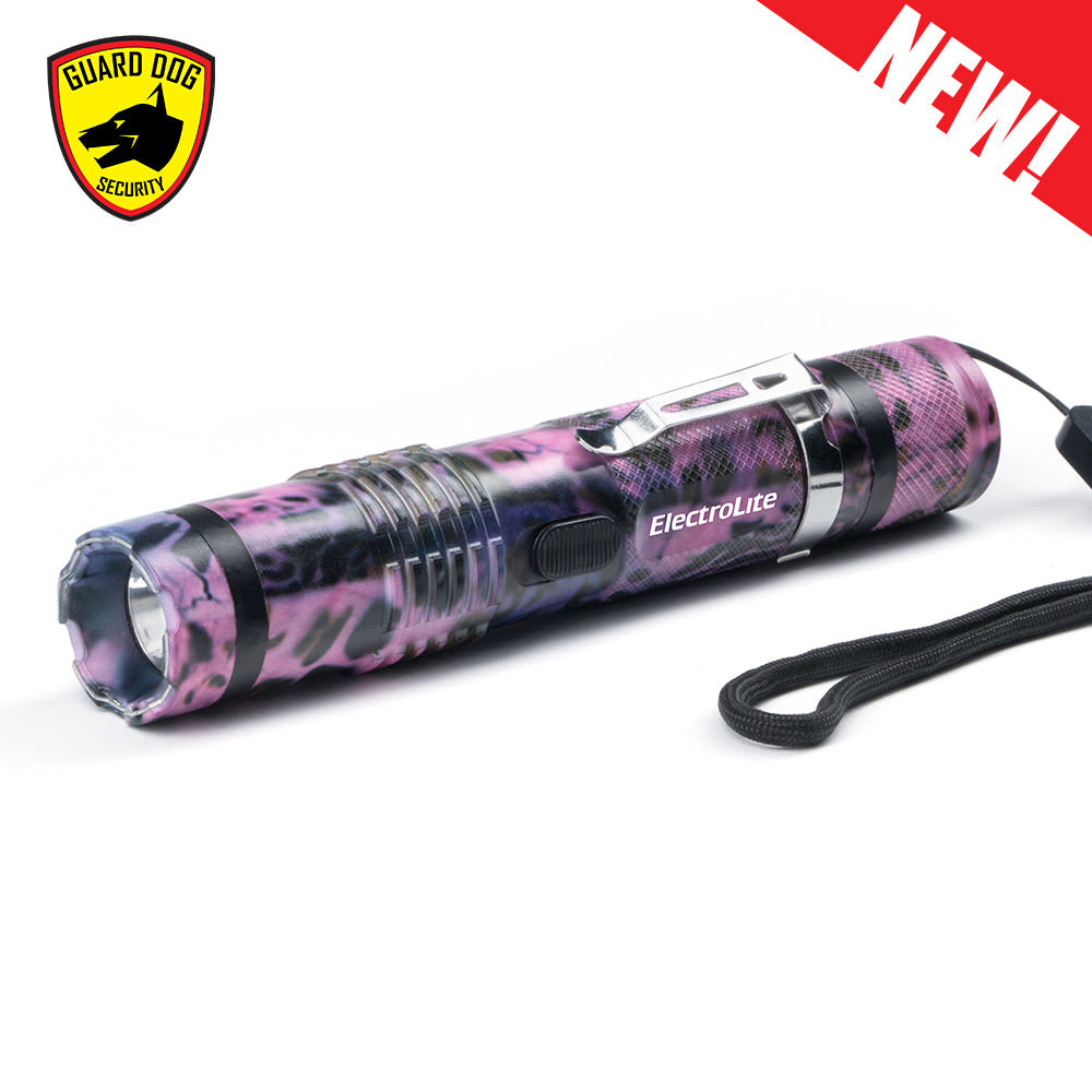 ElectroLite 140 Lumen Compact Tactical Flashlight Pinkout Stun Gun Collectible Weapons - Tophatter Daily Deals