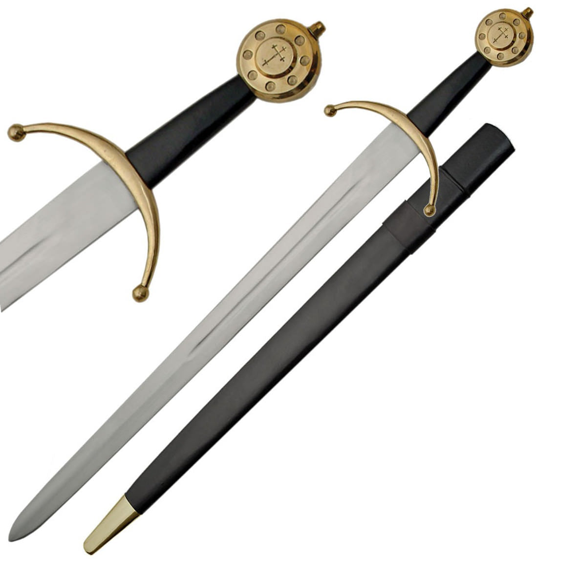 Knights Medieval War Sword - TOPHATTER'S ARMORY DEALS Collectible Weapons - Tophatter Daily Deals