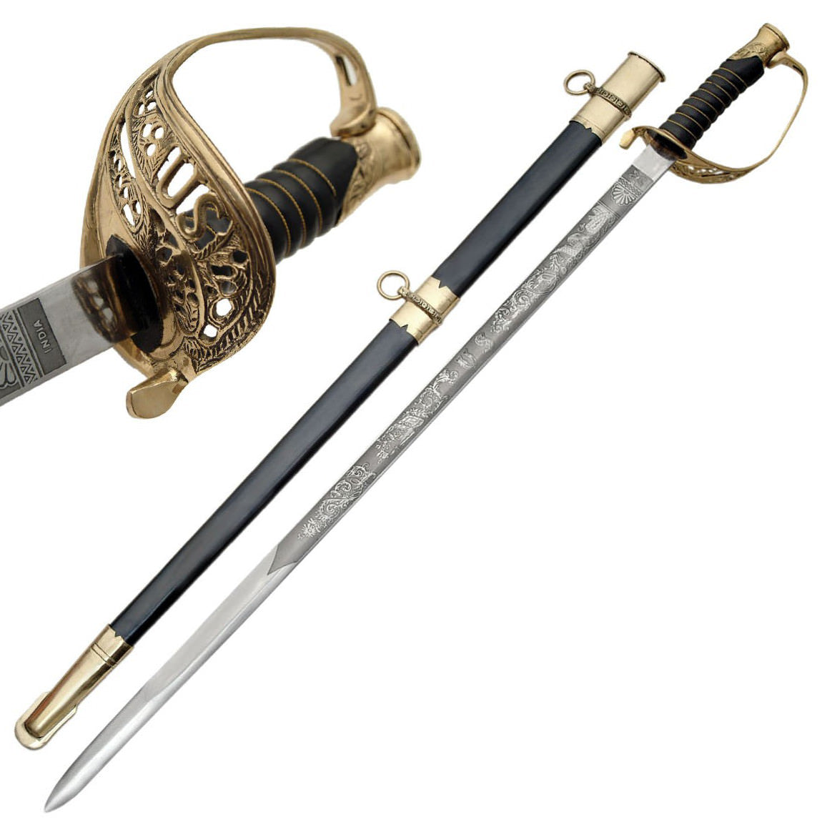 Cavalry Saber U.S. Civil War Foot Officer's Sword - TOPHATTER'S ARMORY DEALS Collectible Weapons - Tophatter Daily Deals