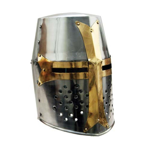 Crusader Great Helmet - Tophatter's Army Products & Self Defense Collectible Weapons - Tophatter Daily Deals