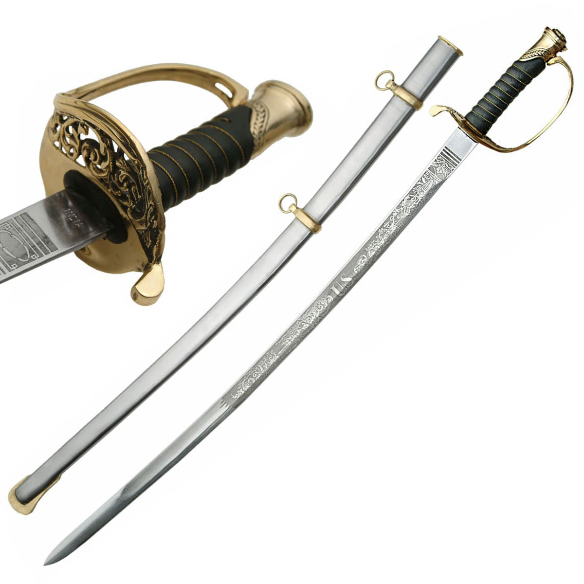 U.S Civil War 1850 Army Staff Field Officers Sword - Tophatter's Inc. Weapons Store Online Collectible Weapons - Tophatter Daily Deals