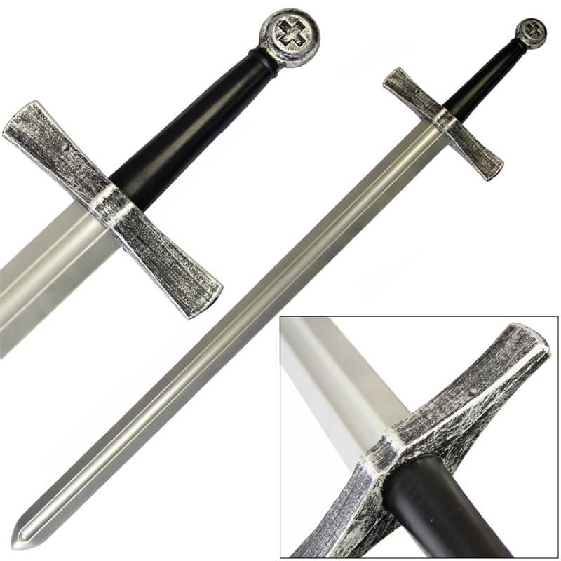 44" Knights Templar Crusader Medieval LARP Sword Collectible Weapons - Tophatter Daily Deals