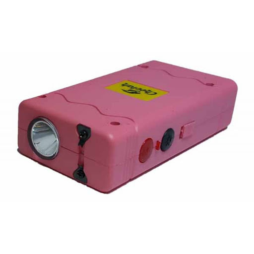 Pink Max Power 10 Million Volt Stun Gun Rechargeable LED Light Collectible Weapons - Tophatter Daily Deals
