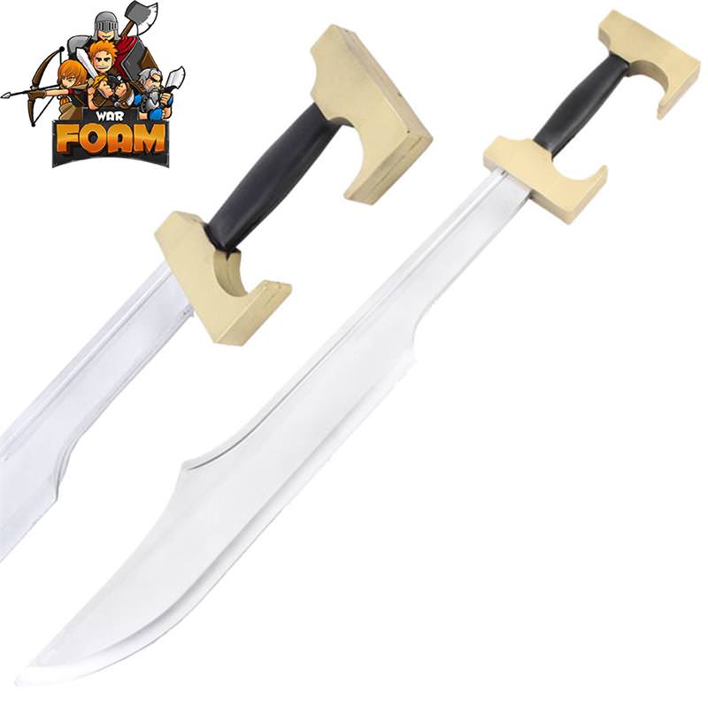 King Leonidas Foam Sword Greek Style Latex LARP Padded Spartan Trainer - Tophatter's Inc. Weapons Store Online Collectible Weapons - Tophatter Daily Deals