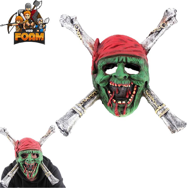 Zombie Pirate Skull CrossBones Mask For Cosplay Halloween Masquerade Collectible Weapons - Tophatter Daily Deals