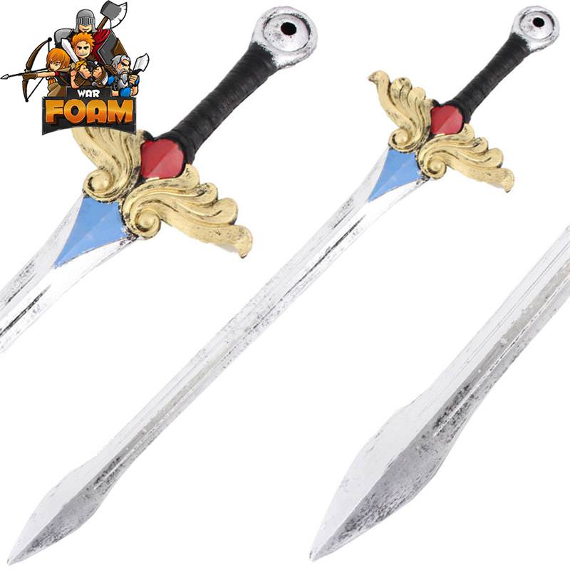39" Gold Wings Fantasy Foam Padded Medieval Long Cosplay Sword Collectible Weapons - Tophatter Daily Deals