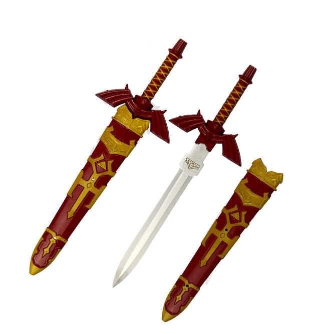 Legend of Zelda Link Red Hero Sword Dagger With Scabbard - Tophatter's Army Products & Self Defense Collectible Weapons - Tophatter Daily Deals