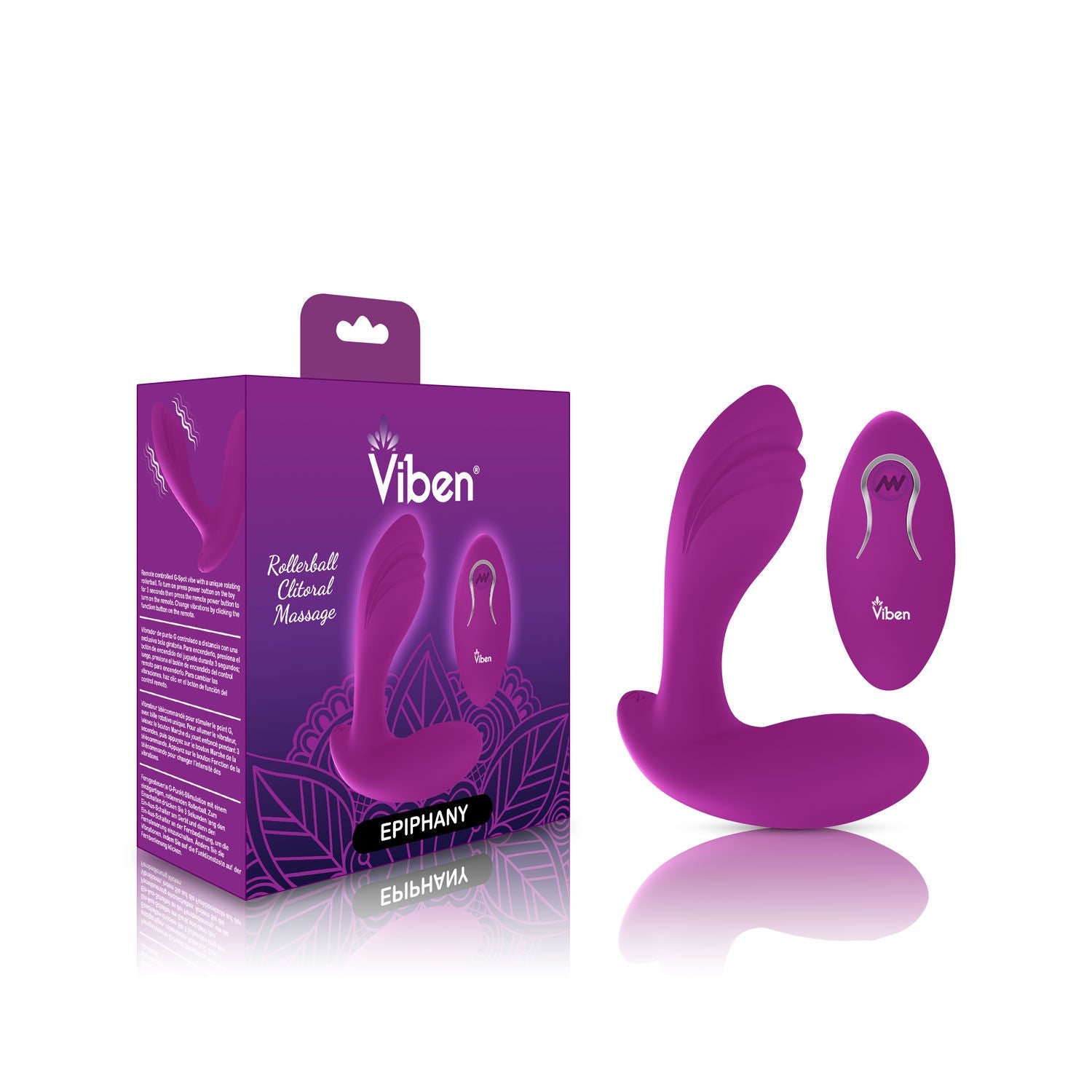 Epiphany Clitoral Rollerball Panty Vibe (Berry) – Remote-Controlled Dual Motor Panty Vibrator > Sex Toys For Ladies > Panty Vibes - Tophatter Daily Deals