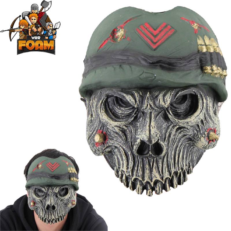 Military Army Skull Mask For Cosplay Halloween Masquerade War Monster - Tophatter's Guns'N'Weapons Store - FREE SHIPPING Collectible Weapons - Tophatter Daily Deals