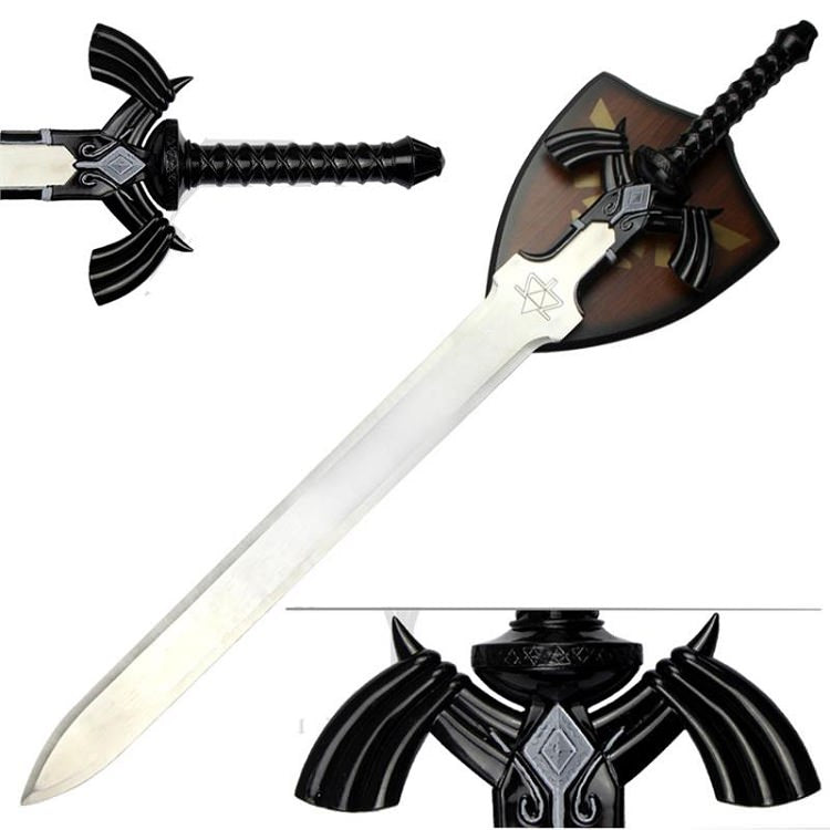 Full Size Dark Link's Master Sword from the Legend of Zelda with Plaque - TOPHATTER'S ARMORY DEALS Collectible Weapons - Tophatter Daily Deals