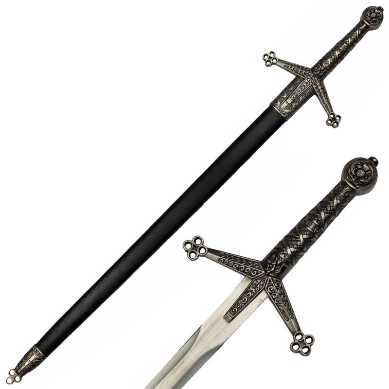 Highland Claymore Sword With Scabbard - Tophatter's Guns'N'Weapons Store Collectible Weapons - Tophatter Daily Deals