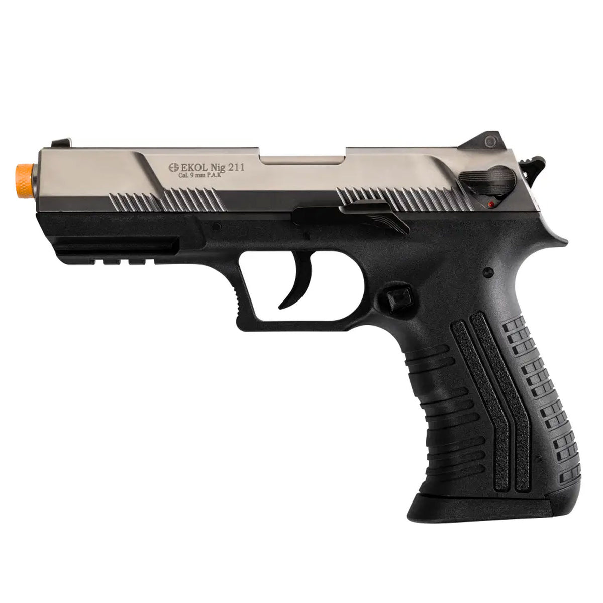 NIG 211 Front Firing Blank Gun Pistol Fume Finish - Tophatter's Inc. Weapons Store Online Collectible Weapons - Tophatter Daily Deals
