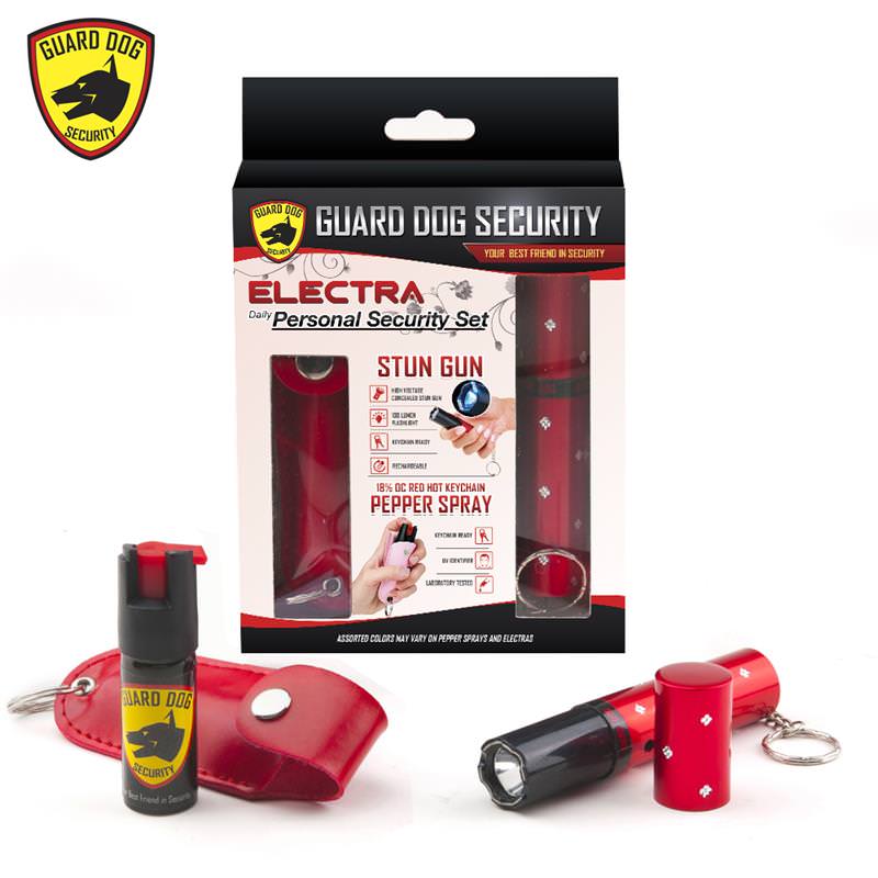 3 Million Volt Concealed Lipstick Stun Gun + Pepper Spray Gift Set Red Collectible Weapons - Tophatter Daily Deals