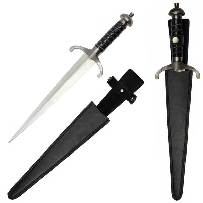 17 Inch Medieval Knight Sword Vendetta Dagger with Sheath Collectible Weapons - Tophatter Daily Deals