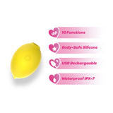 Viben Dreamii Lemon Bliss Limited Edition – Silicone Pleasure Toy > Sex Toys For Ladies > Clitoral Vibrators and Stimulators - Tophatter Daily Deals