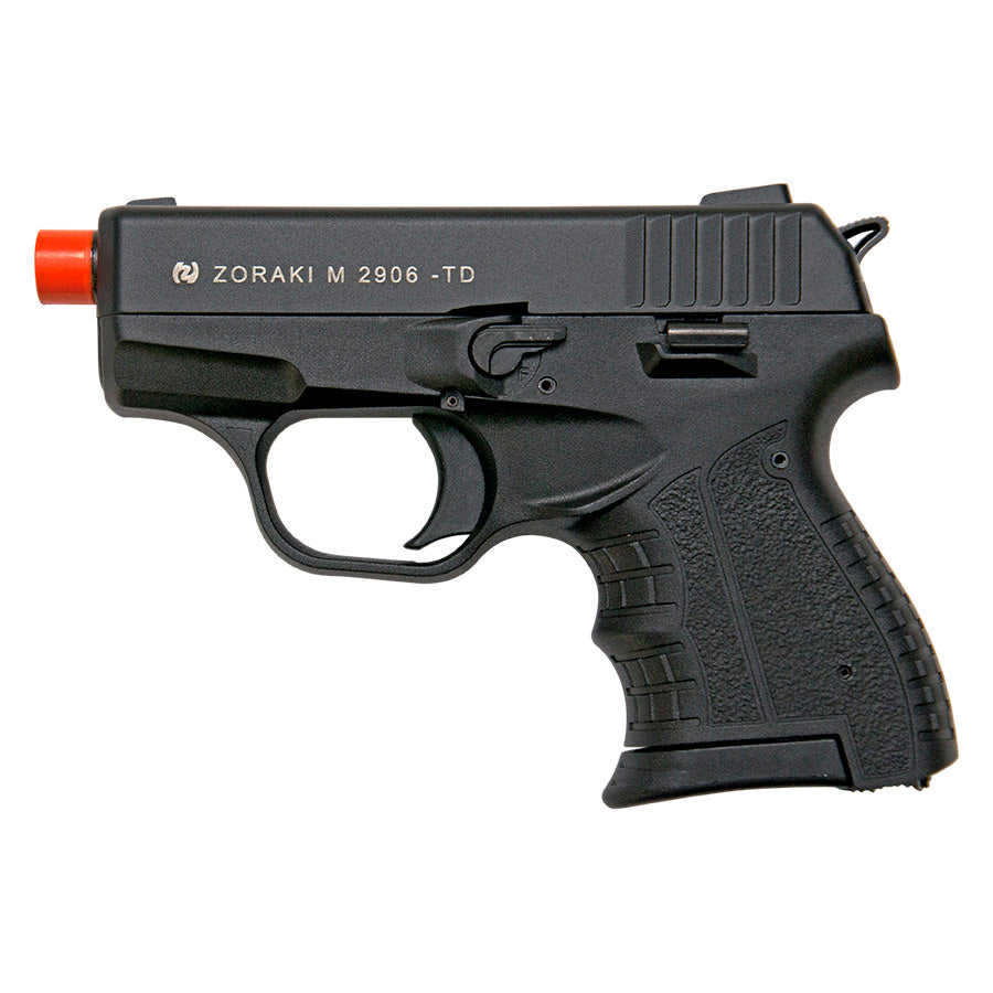 Zoraki M2906 Black Finish 9mm Front Firing Blank Gun Semi Automatic Pistol Collectible Weapons - Tophatter Daily Deals