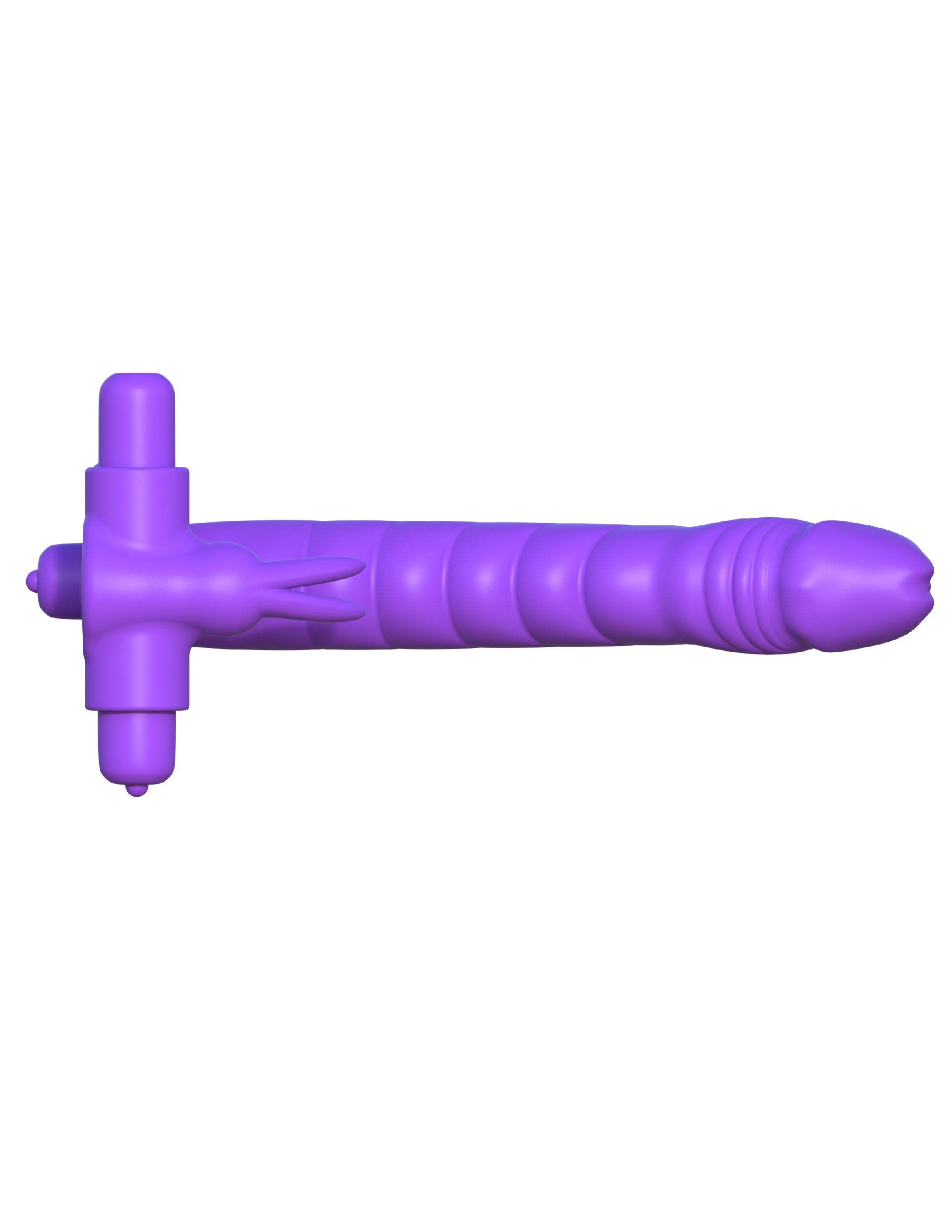 Fantasy Silicone Double Penetrator Rabbit Cockring in Purple > Cock Ring > Single - Tophatter Daily Deals