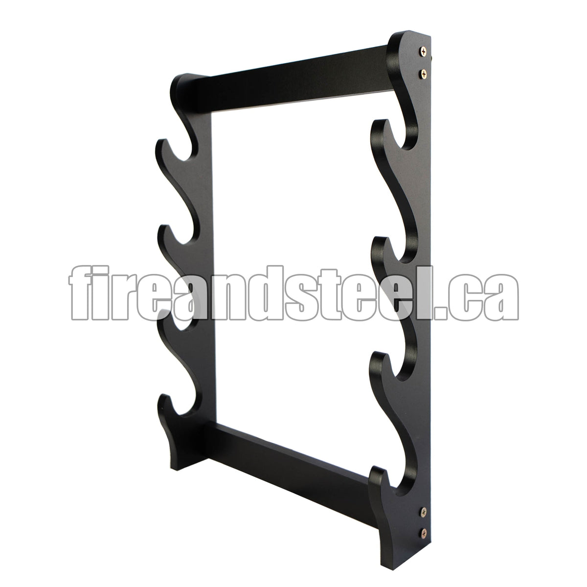 Fire and Steel - 4 Tier Wall-Mounted Sword Stand Fire and Steel Exclusive - Tophatter Daily Deals