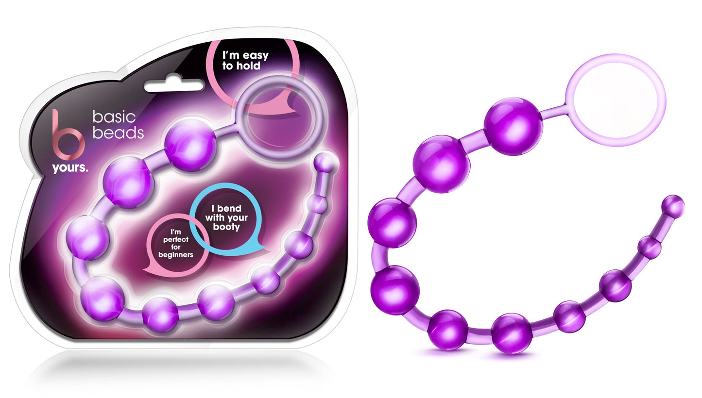 B Yours Basic Beads Purple Flexible Gradual Pleasure Beads > Anal Range > Anal Beads - Tophatter Daily Deals