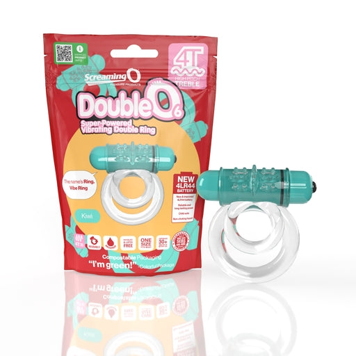 Double O 6 4T High Pitch Treble (Kiwi) > Cock Ring > Vibrating - Tophatter Daily Deals