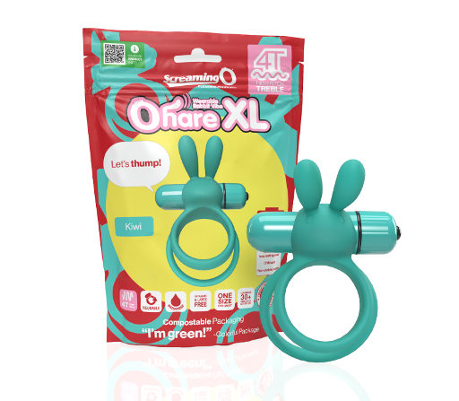 Screaming O 4T Ohare XL Kiwi – Targeted Stimulation with Ultra-Comfortable Silicone Ring > Cock Ring > Vibrating - Tophatter Daily Deals