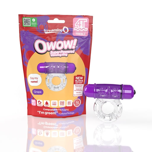 Owow 4T High Pitch Treble (Grape) > Cock Ring > Vibrating - Tophatter Daily Deals