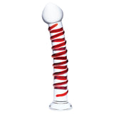 Glas 10 Inch Mr Swirly Red Spiral Handblown Glass Dildo > Glass > Dildos - Tophatter Daily Deals