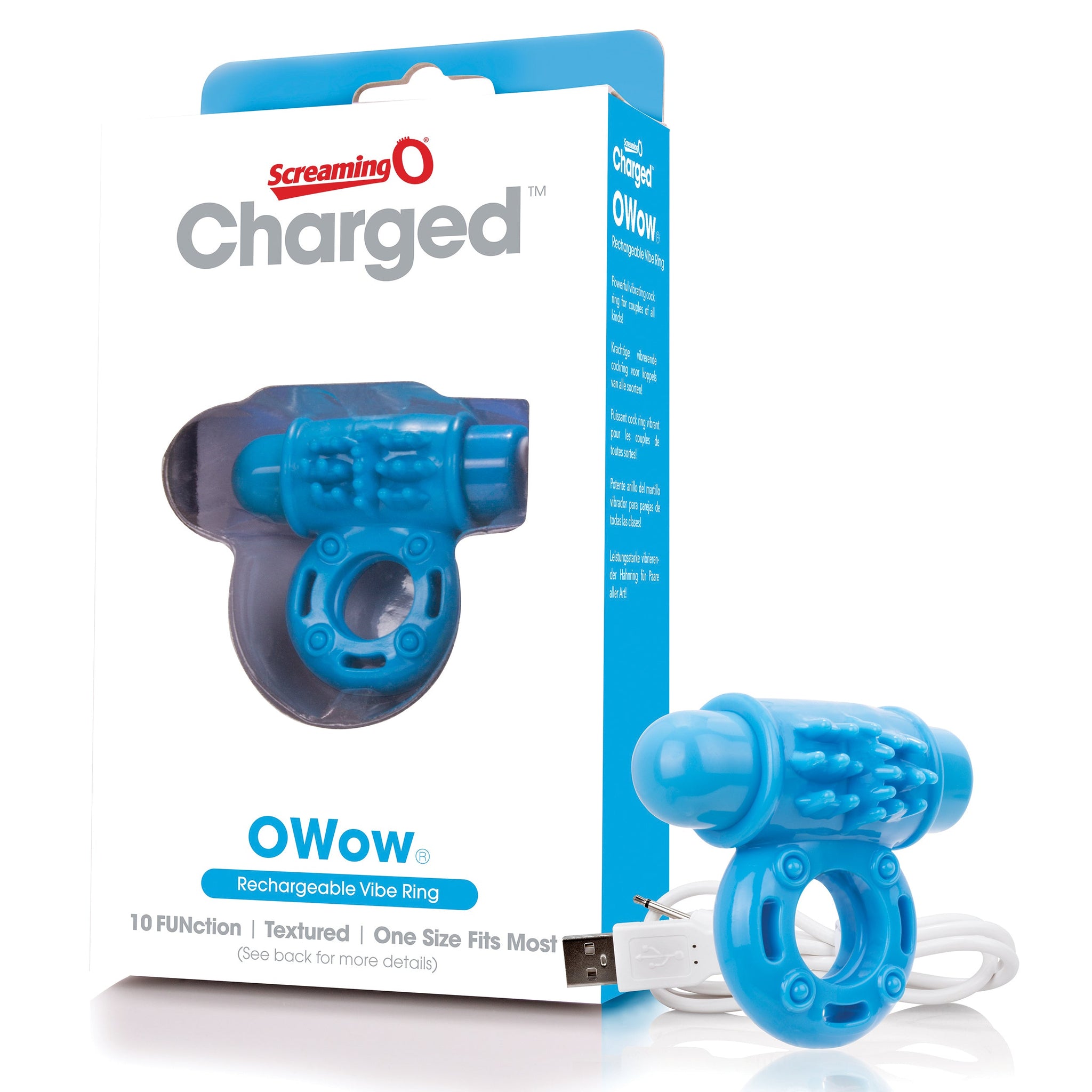 O Wow Ring – Rechargeable Vibrating Cock Ring with 10 Vibration Functions > Cock Ring > Vibrating - Tophatter Daily Deals
