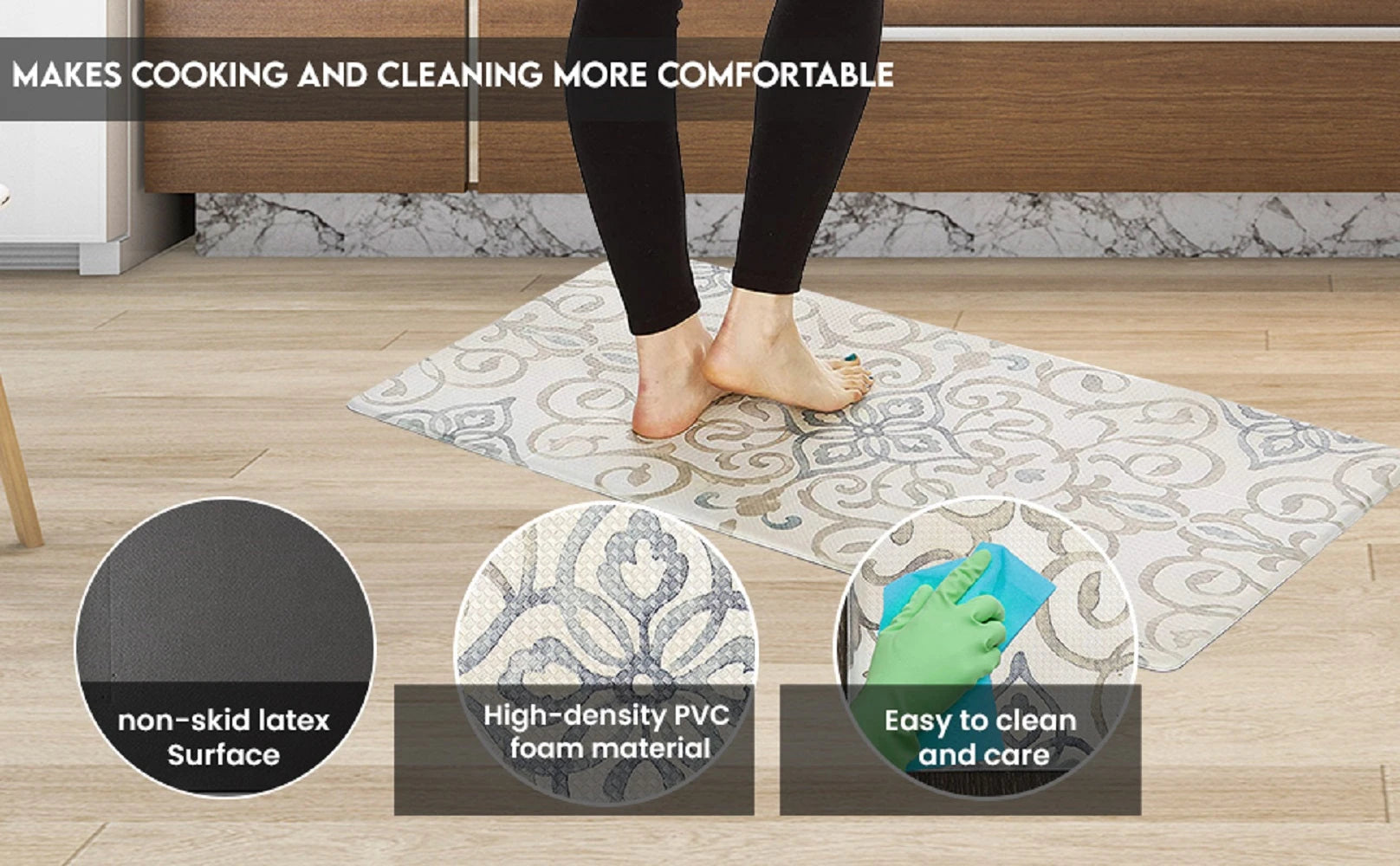 20"x39" Anti-Fatigue Embossed Floor Mat (RUSTIC MEDALLION) Anti-Fatigue Mats - Tophatter Daily Deals