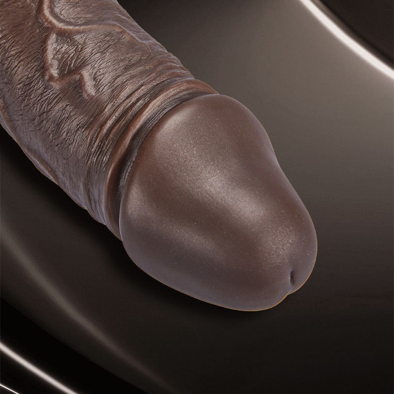 Black Warrior - 8.7 Inch Remote Control 5 Thrusting 10 Vibrating Rotating Dildo Dildos - Tophatter Daily Deals