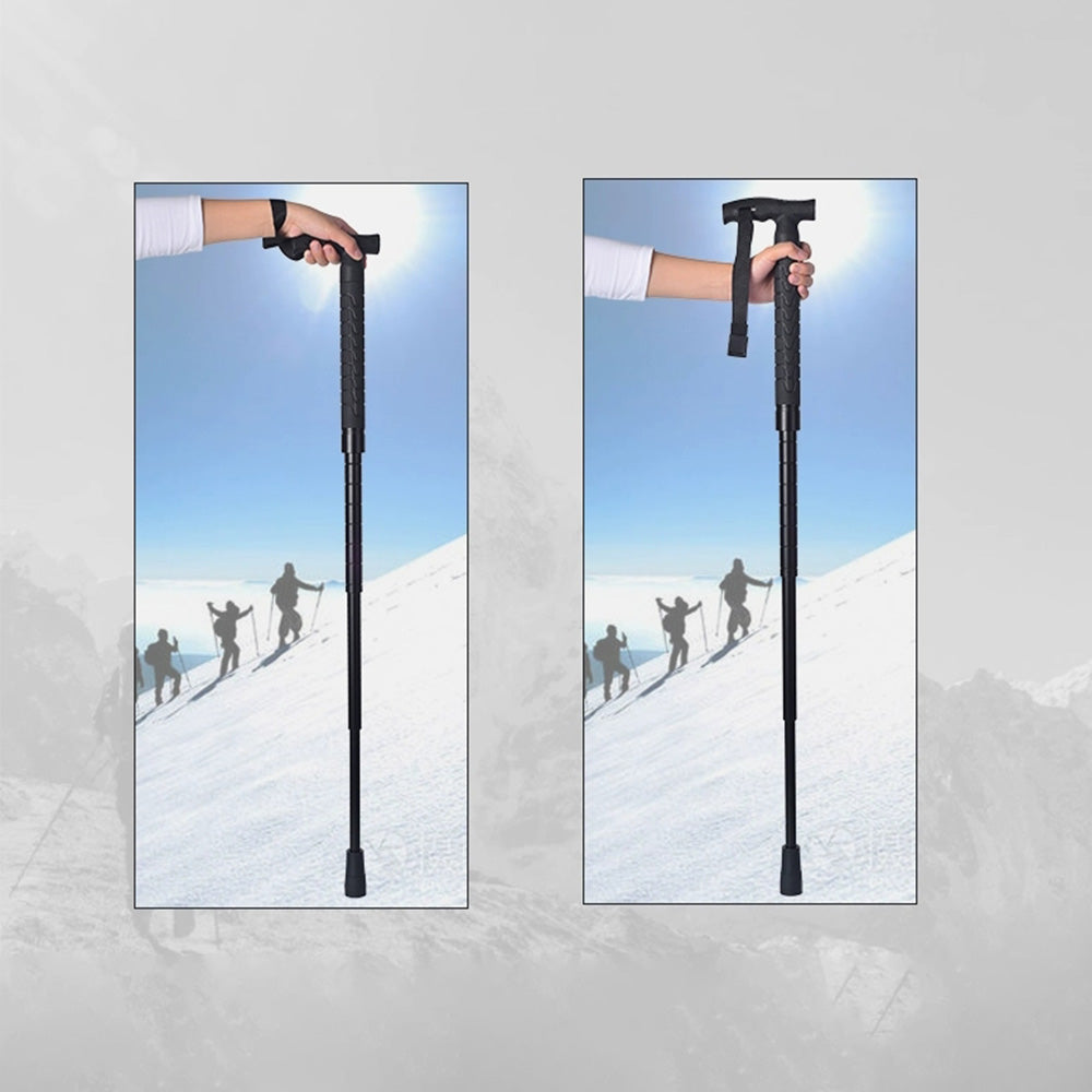 FOX Telescopic Hiking Pole with Self-Defense Baton - Tophatter Daily Deals